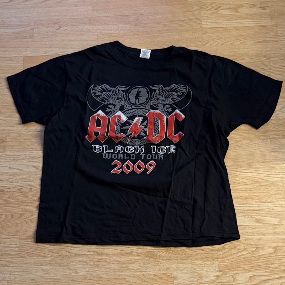 AC/DC Black and Red Kids Tee